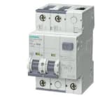 Siemens Industry - RCBO elm, 10 kA, 2P, type A, 30 mA, B-car, In: 25 A, Un AC: 110