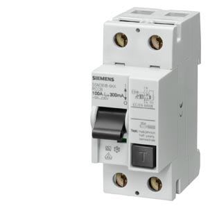 Siemens Industry - Inter.diff 2P, type A, In: 125 A, 300 mA, Un AC: 230 V