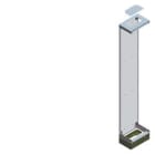 Siemens Industry - armoire au sol, sans porte, Flat Pack