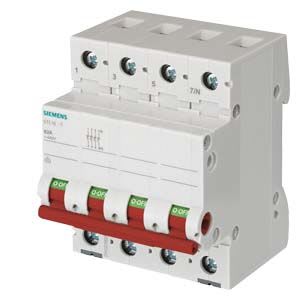 Siemens Industry - INTERRPT. ARRET 63A 3P+N, POIGNEE ROUGE