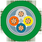 Siemens Industry - FC TP FRNC Cable GP, 1000m