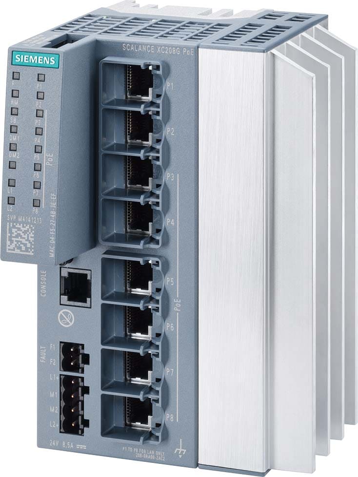 Siemens Industry - SCALANCE XC208G PoE