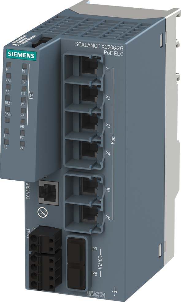 Siemens Industry - SCALANCE XC206-2G PoE EEC (DC 54 V)