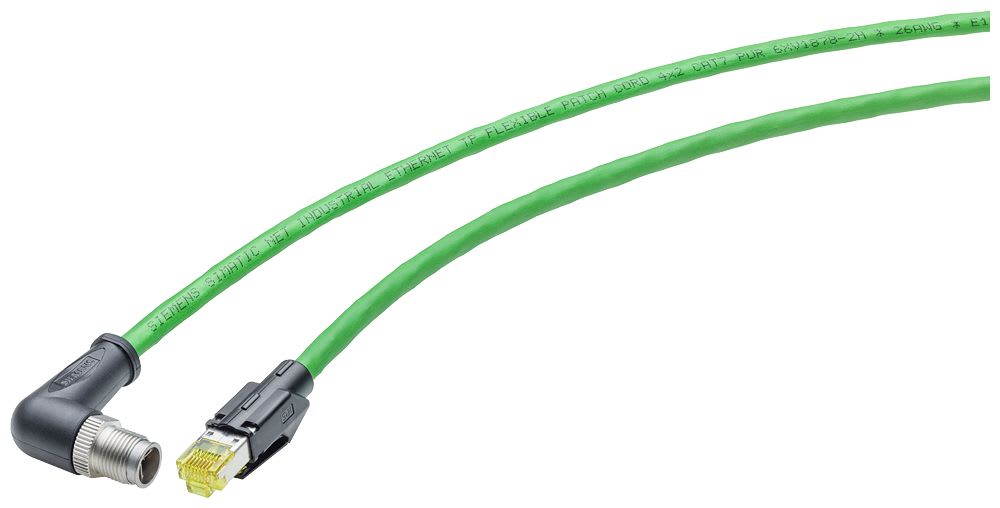 Siemens Industry - IE TP Cord M12-90/RJ45-180 (4x2, 15 m)