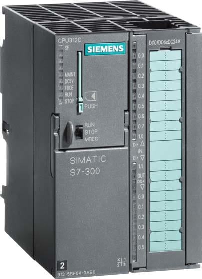 Siemens Industry - CPU312C, 10E/6S TOR, 64 KO