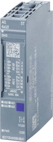 Siemens Industry - SIPLUS ET 200SP AQ 4XU/I ST TX RAIL