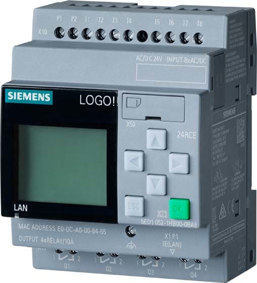 Siemens Industry - LOGO! 24RCE, 8DI/4DO, 400 Blocks