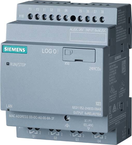 Siemens Industry - LOGO! 24RCEO, 8DI/4DO, 400 Blocks