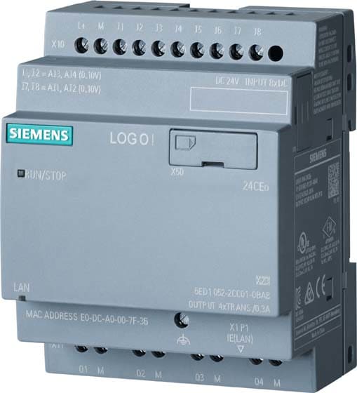 Siemens Industry - LOGO! 24CEo, 8DI(4AI)/4DO, 400 Blocks