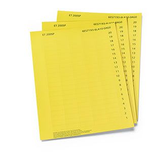 Siemens Industry - 1000 BANDES DE REPERAGE A4, JAUNE