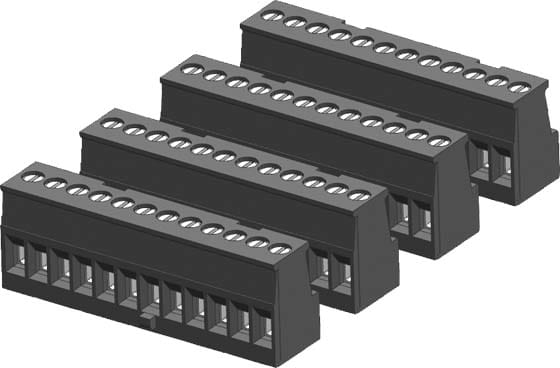 Siemens Industry - Bornier, 12 broches, étamé(4/Pack)