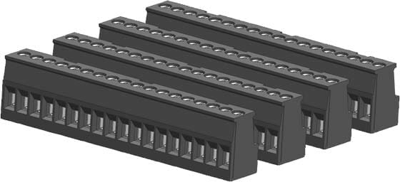 Siemens Industry - Bornier, 18 broches, étamé (4/Pack)