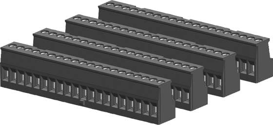 Siemens Industry - Bornier, 20 broches, étamé(4/Pack)
