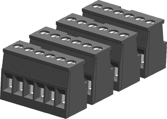 Siemens Industry - Bornier, 6 broches, doré(4/Pack)
