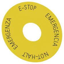 Siemens Industry - RONDELLE ARRET URGENCE, JAUNE