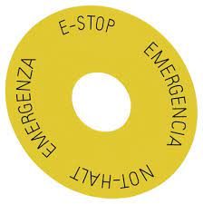 Siemens Industry - RONDELLE ARRET URGENCE, JAUNE