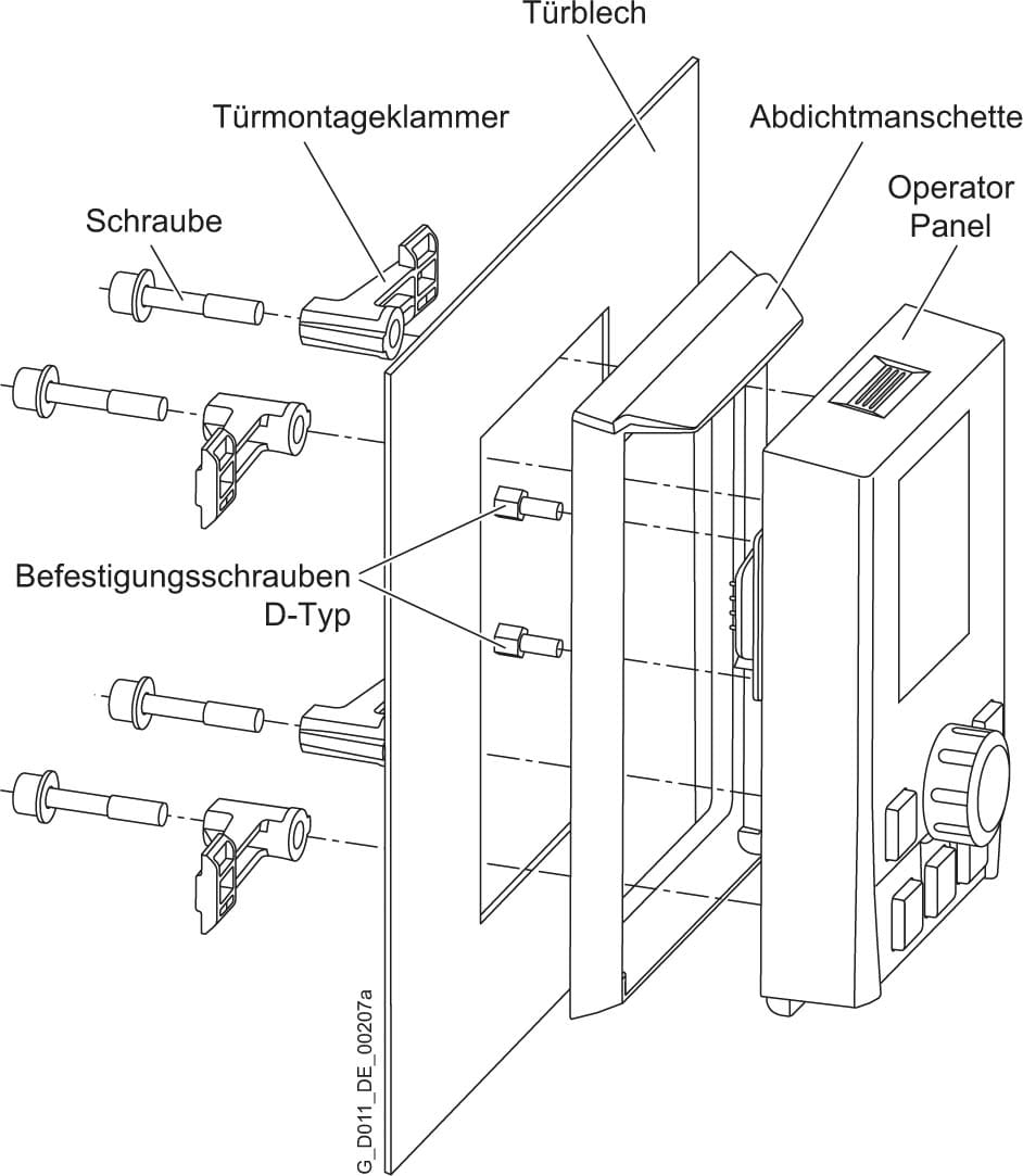Siemens Industry - SINAMICS G120 IOP/BOP-2 MONTAGE PORTE
