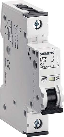 Siemens Industry - Disj. 1p.1,6A.D.10kA.230/400V