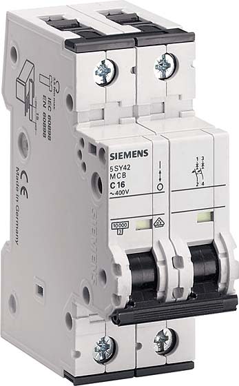 Siemens Industry - Disj. 2p.1,6A.C.10kA.400V