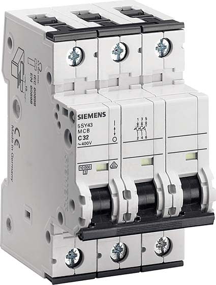 Siemens Industry - Disj. 3p. 6A.D.10kA.400V