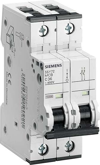 Siemens Industry - Disj. 2p. 6A.B. 6kA.400V