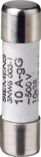 Siemens Industry - Fus.CYL 10x38-AM- 20A.500V