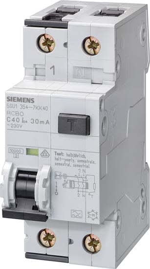 Siemens Industry - Disj.diff. 30mA.1+N.10A.C.10kA