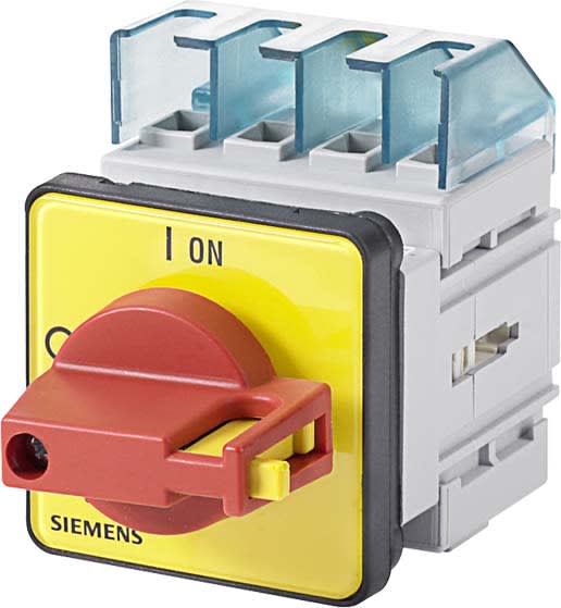 Siemens Industry - Inter- sect.3LD, Interrupteur arrêt urgence, 4 poles, Iu :25 A