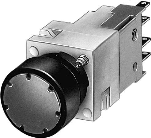 Siemens Industry - Poussoir lum. complet jaune NO