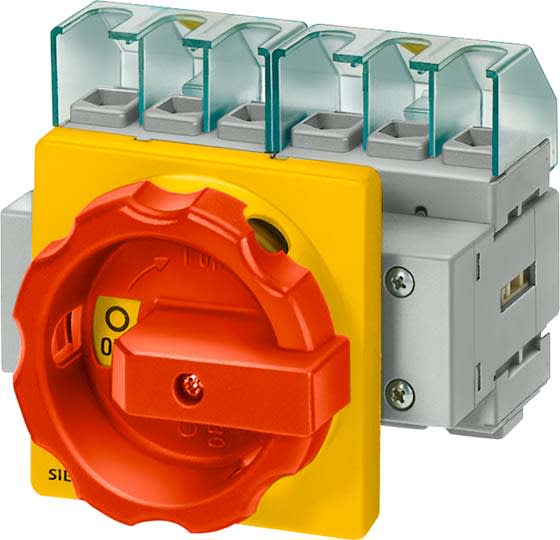 Siemens Industry - Interr. princ/arrêt URG 4 pôles IU=63, P/AC-23A sous 400V=22kW