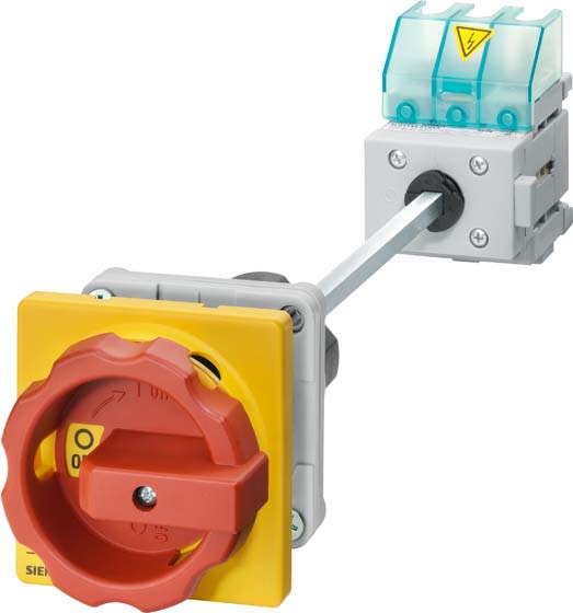 Siemens Industry - Interrupteur- sectionneur 3LD, Interrupteur arrêt urgence, 4 po