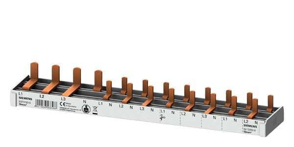 Siemens Industry - P.Busbar 10mm2,1x RCCB 3p/N+6x Comp14MW