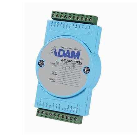 Advantech - Module d'E/S déportées Modbus RTU sur RS-485, 4 sorties analogiques