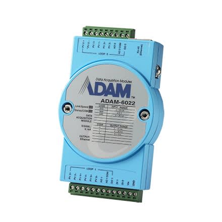 Advantech - Module ADAM 2 boucles PID, compatible Modbus TCP