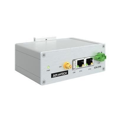 Advantech - ICR-2700, GLOBAL, 2× ETH, USB, WiFi, Metal, UK Power Supply