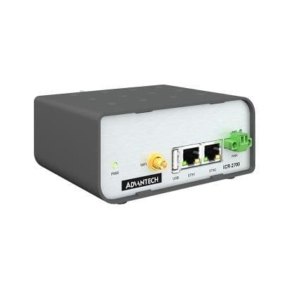 Advantech - ICR-2700, GLOBAL, 2× ETH, USB, WiFi, Plastic, UK Power Supply