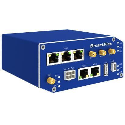Advantech - SmartFlex, EMEA/LATAM/APAC, 5x Ethernet, Wi-Fi, Metal, EU Accessories