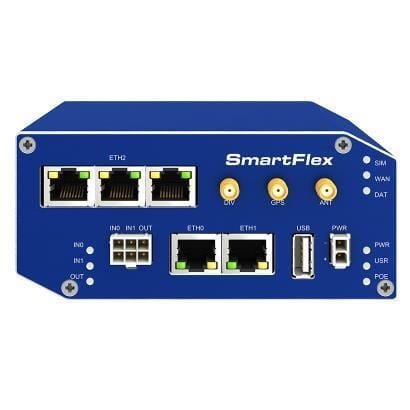 Advantech - SmartFlex, Global, 5x Ethernet, PoE PSE, Metal, Without Accessories