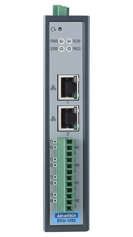 Advantech - Gateway IoT 1 SIM - 2 ports RS-232/485 + 2 portsCAN avec WISE/EdgeLink