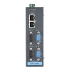 Advantech - Passerelle IoT série 4 ports RS-232/422/485, 2 LAN, Température étendue