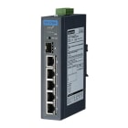 Advantech - Switch non-manageable 4 FE POE, 1 G et 1 G SFPAlim 24 ? 48 VDC, trame Jumbo