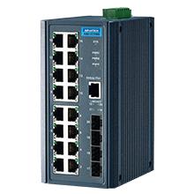 Advantech - Switch Gigabit 16GE + 4G SFP LAN Non-manageable Température étendue