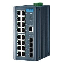 Advantech - Switch Gigabit 16GE + 4G SFP, LAN Non-manageable,Température étendue