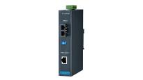 Advantech - Convertisseur de média LAN RJ45 SM 1310 nm SC 1000 Mbps,Température étendue Rai
