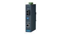 Advantech - Convertisseur de média LAN RJ45 durci, MM 850 nm,SC, 1000 Mbps,Température