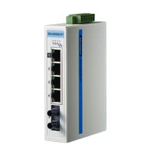 Advantech - Switch supervisable Modbus TCP, 4 ports RJ45 FE+ 1 port fibre SM ST + T° étendue