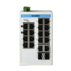 Advantech - Switch supervisable Modbus TCP, 16 ports RJ45 FE+ 2 ports GE SFP Combo + T°