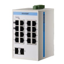 Advantech - Switch supervisable Modbus TCP, 16 ports RJ45 GE+ 2 ports GE SFP + T° étendue