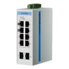 Advantech - Switch supervisable Modbus TCP 8 ports RJ45 GE + 2 ports GE SFP + T° étendue