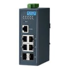 Advantech - Switch administrable 4 ports Fast Ethernet + 2 por ts SFP Gigabit